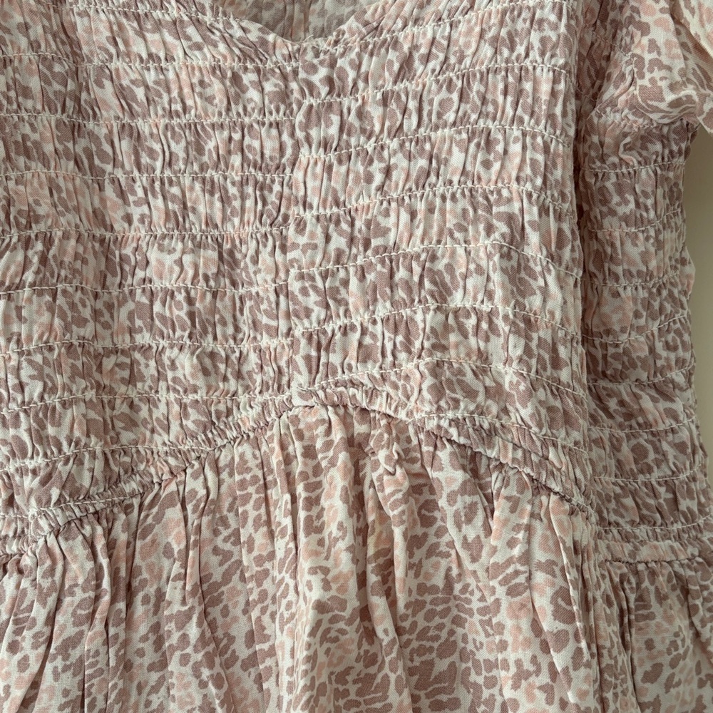 Japna Pink Patterned Ruffle Blouse - Picture 3 of 4